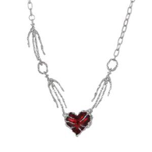 Anthropologie Gothic Heart Choker Necklace